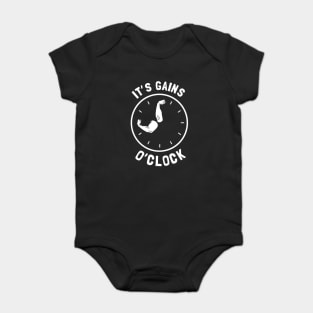 It's Gains O'Clock Baby Bodysuit
